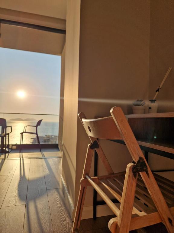 Hotel room with ocean view